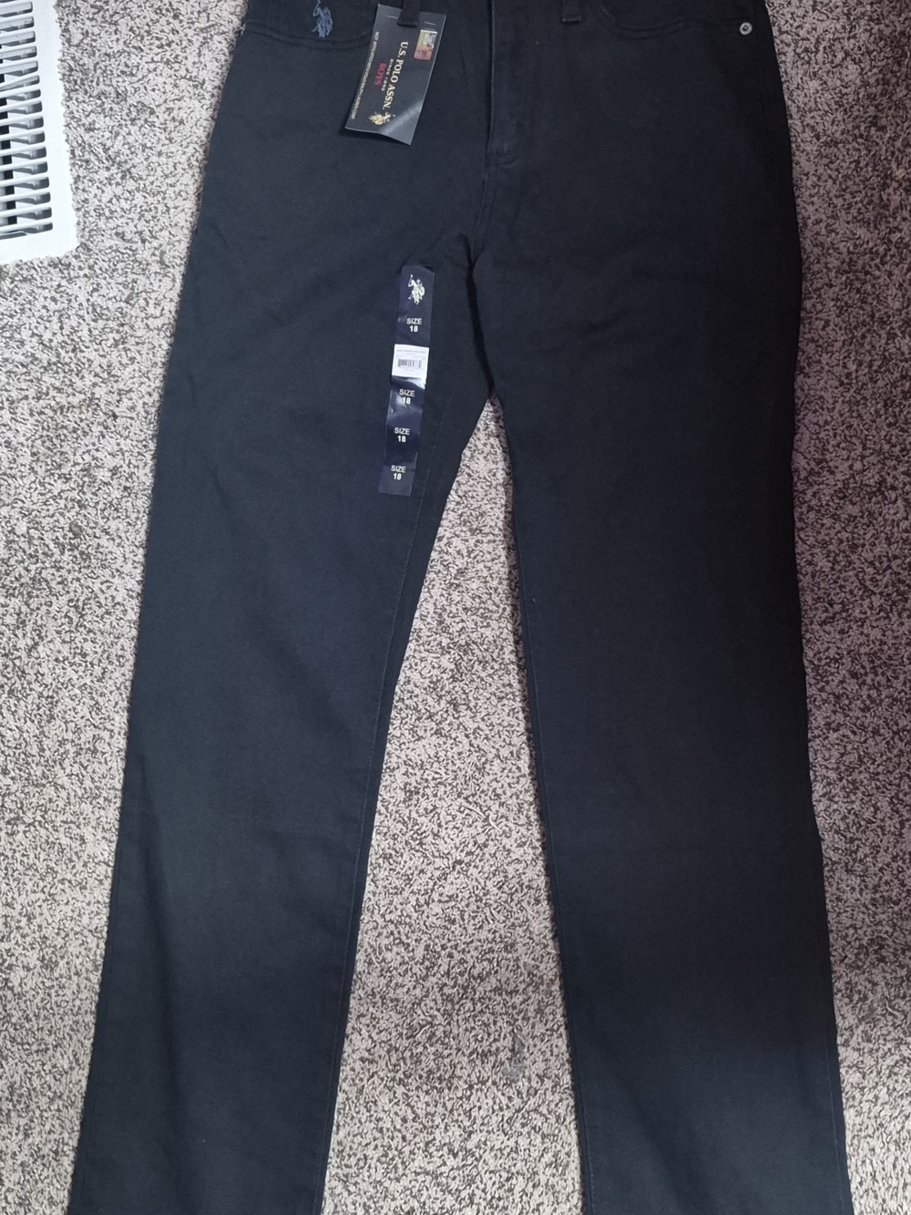 Polo by Ralph Lauren Black Skinny BIG BOYS SIZE 18